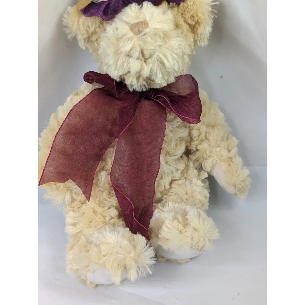 Delton Tan Bear‎ Plush 9 Inch Floral Hat Craft Stuffed Animal Toy